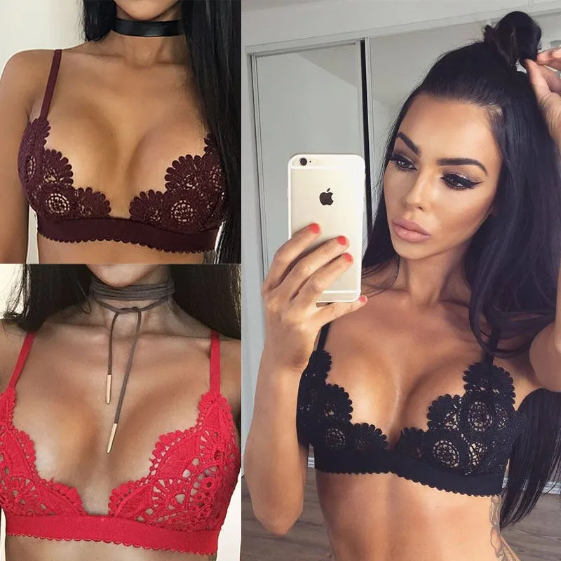 2022 Sexy Cotton Lace Bra Floral Bras Bralette For  Women bodysuit Lingerie BH Push Up Bra Fashion
