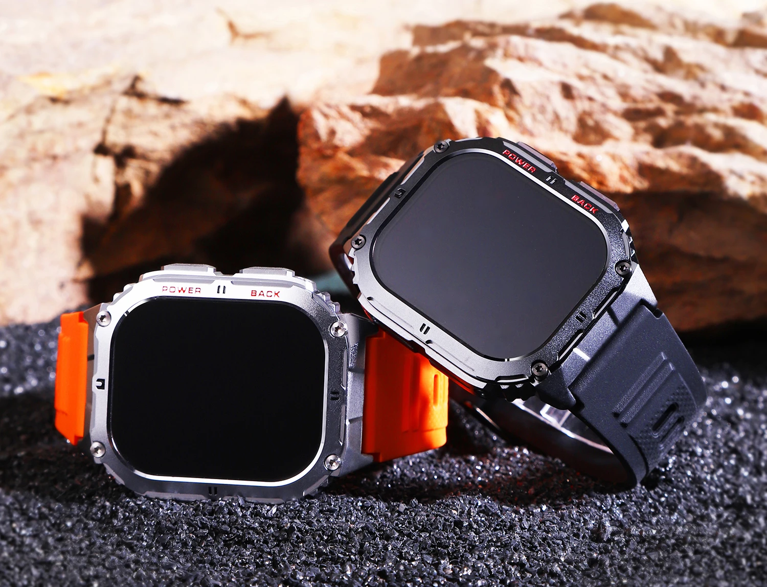 K61 Pro Wrist Watch Magnetic Charger Relojes Inteligentes 1.96inch Amoled Screen With Compass Smart Watch for IOS and Android