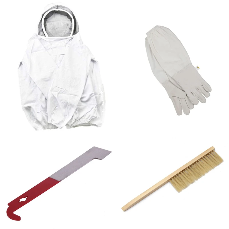 New Type Beekeeping Kit Basic Beekeeping Hive Tools Multifunction Beehive Kit Bee Suit Gloves for Beekeeping Tools