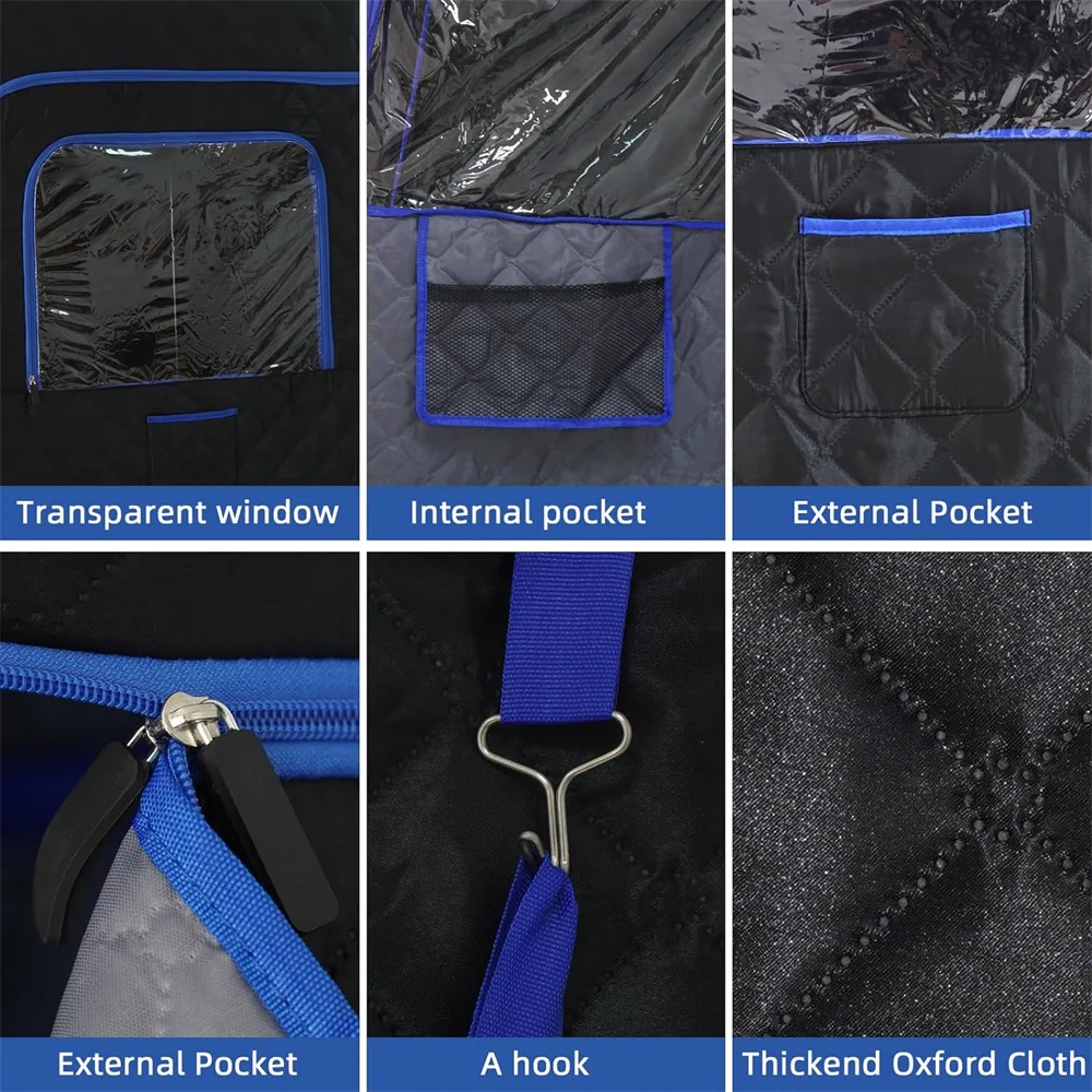 Portable Sauna Tent For Home 1400 Watt Steamer Indoor Sauna Steam Room 4L Remote Control Portable Foldable Sauna Room