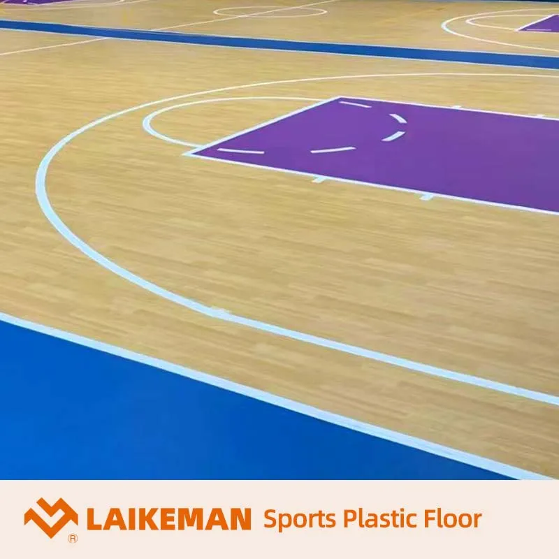 Indoor Pvc Sports Flooring Basketball Court flooring high quality Basketball Flooring wood grain