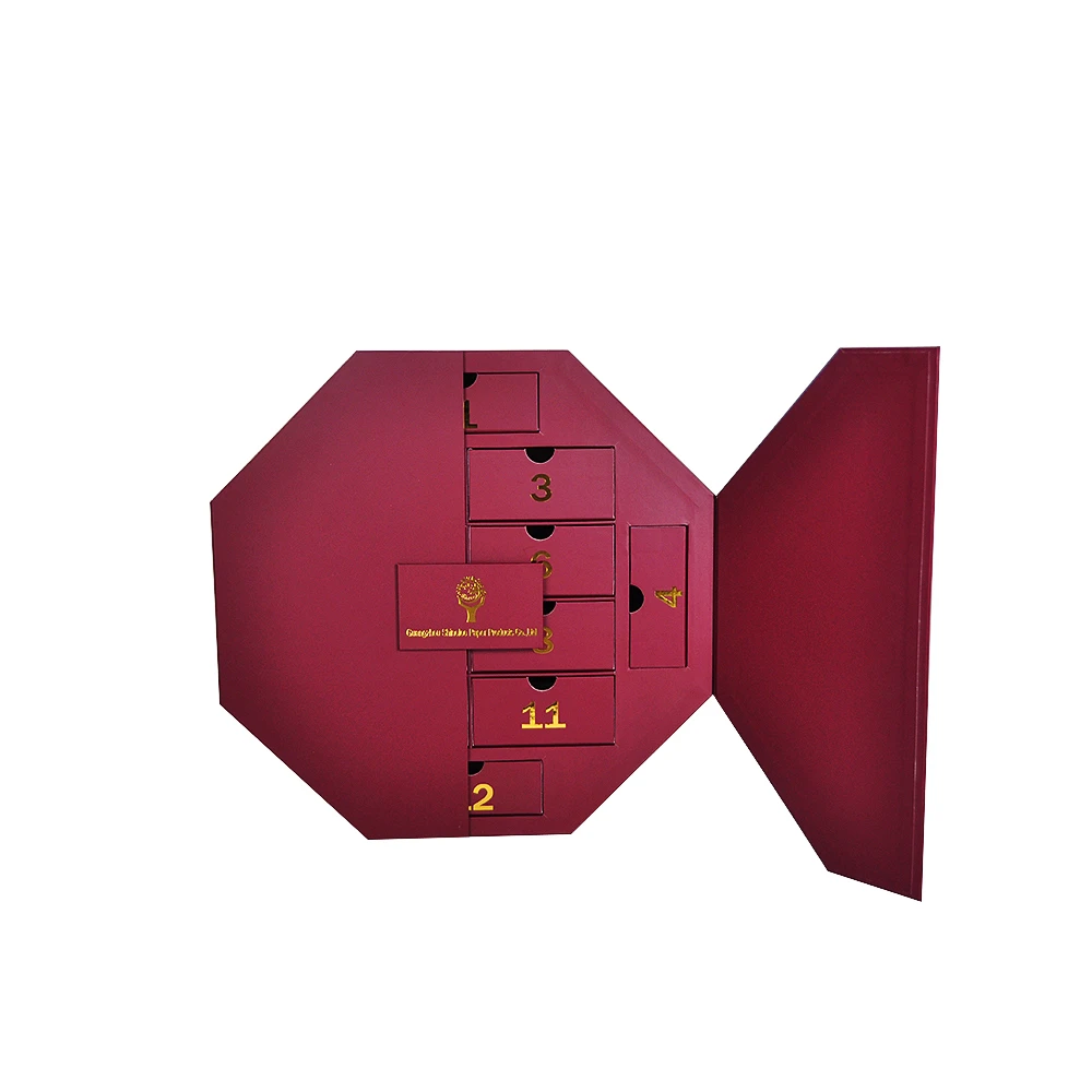 Christmas 12 Day Advent Calendar Box Beauty/Cosmetic Packaging Advent Calender