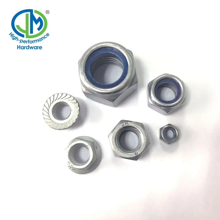 DIN 985 982 фиксирующая гайка Geomet 500B ZN-Ni с нейлоновой