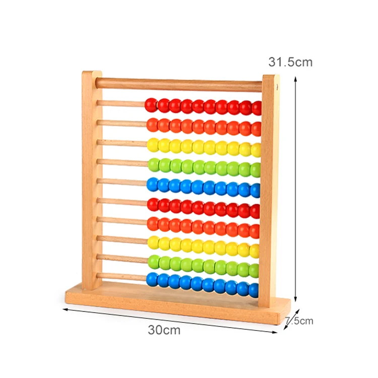 Wooden Maths Educational Toy Of Rainbow Abacus Montessori Abacus Learning To Count Numbers For Early Education Teaching Maths