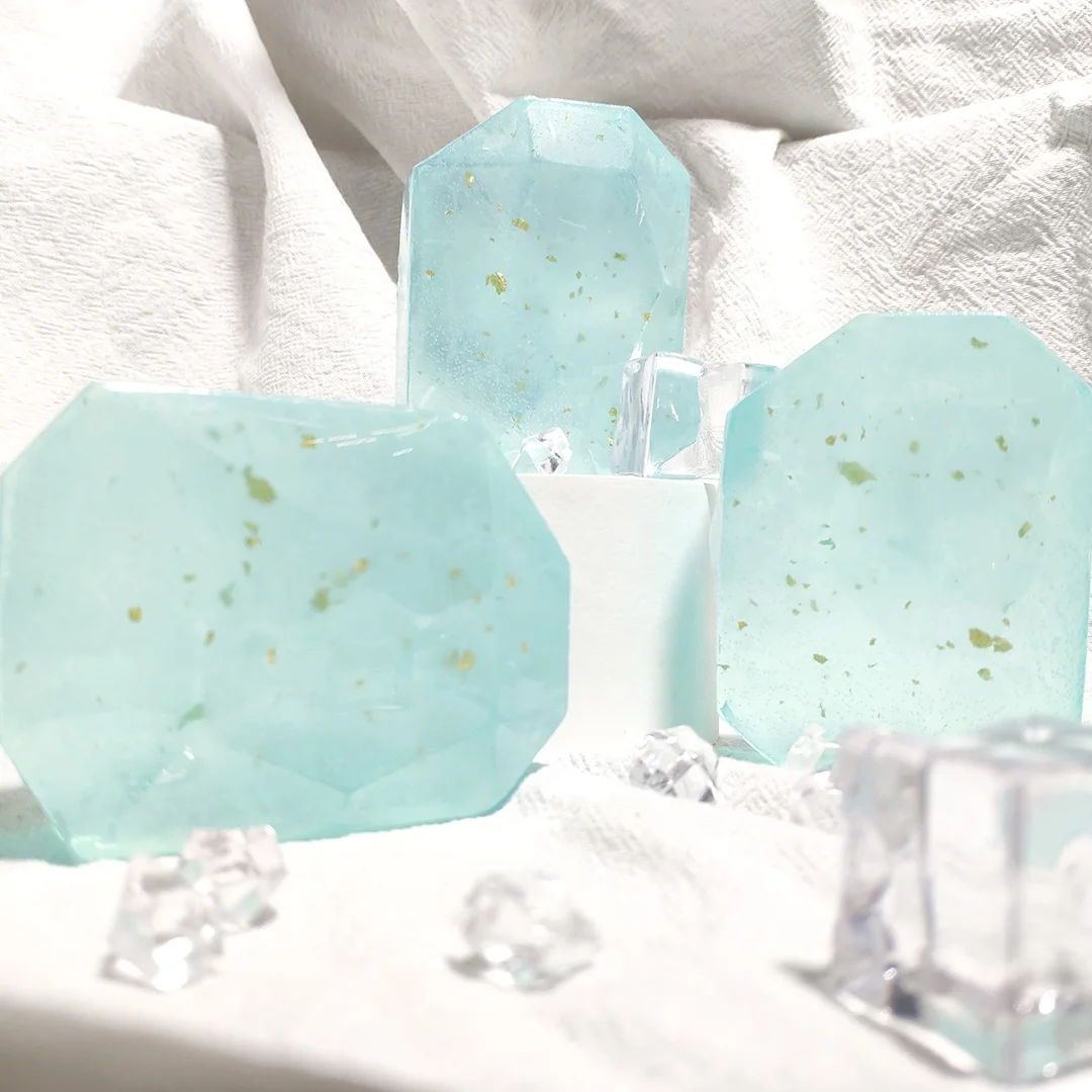 Wholesale Handmade 100% Pure Glycerin Clear Bath Soap OEM Natural fruit fragrance handmade soap