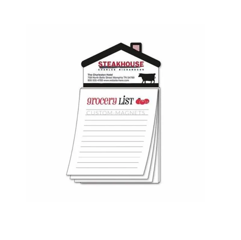 Self-Adhesive cute magnet memo notepads custom logo printed