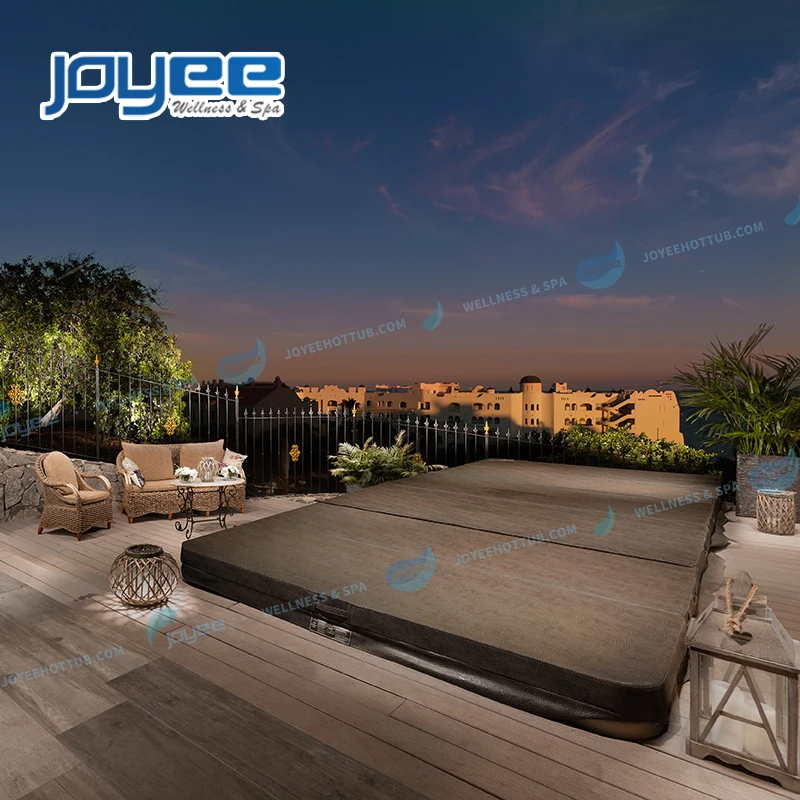JOYEE freestanding drop in ground 2 dual zone surf whirlpool swim spa exercise endless pool spa swimming 4 6 person