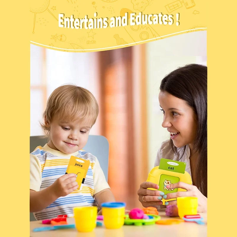 OEM Factory English Customized Primary Student 112 Vocab 1-3 years Old Smart Card Talking Learning Machine Toy