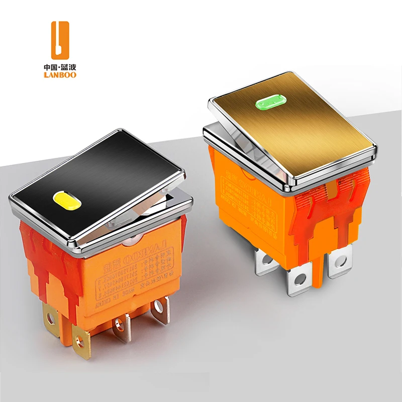 Высококачественный Алюминиевый переключатель LANBOO 16A250VAC из нержавеющей стали/меди/оксида алюминия, водонепроницаемый переключатель