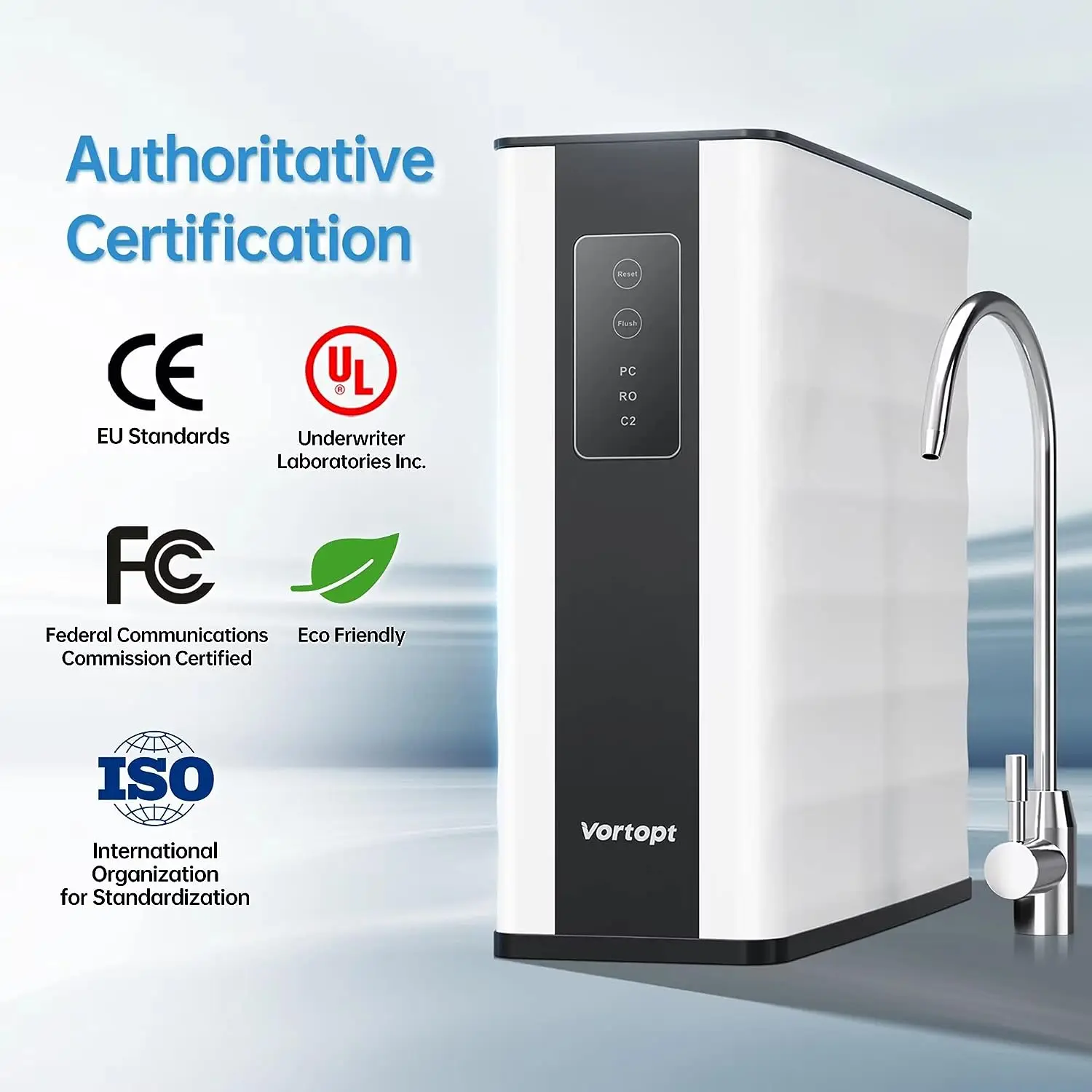 100gpd OEM Purificador De Agua Home Under Sink Tap RO Water Purifier Dispenser Reverse Osmosis System Water Filter