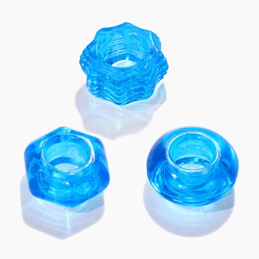 Penis Rings for Men Delay Ejaculation Erotic Sex Toys Cock Rings for Small Penis Love Ring Elastic Dick Enlargement Extender Set