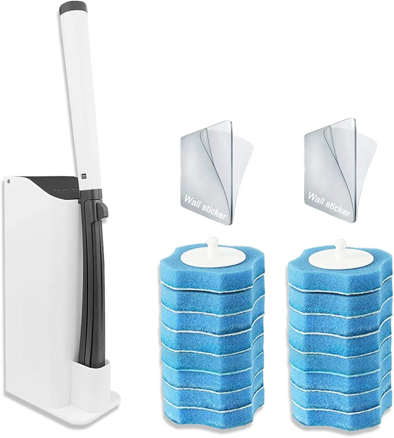 Disposable Toilet Brush Kit Long Handle Cleaner Cleaning Brushes Home Bathroom