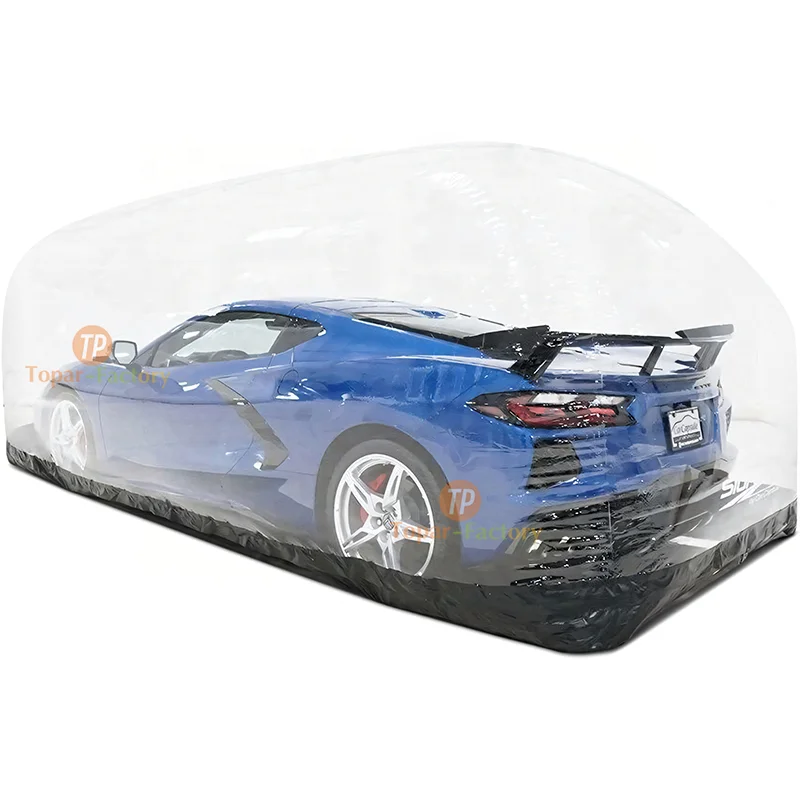Waterproof Dustproof Foldable Pvc Tent Protection Inflatable Car Bubble Cover With Sun Protection