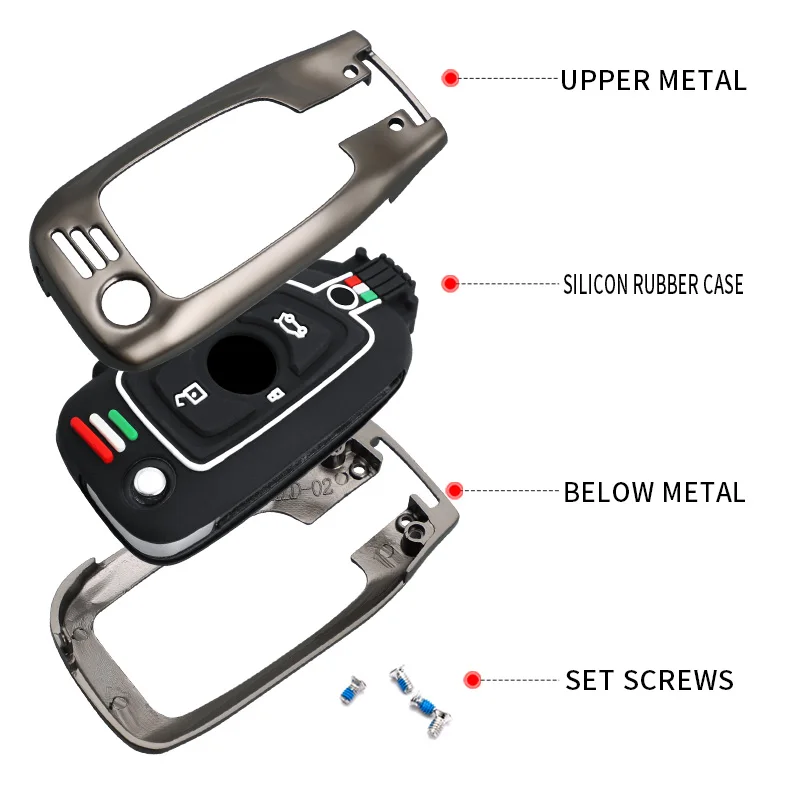 Zinc Alloy Car Remote Key Case Cover Protect Shell Fob For Zhonghua V3 V5 V6 V7 H530 H330 Smart KeyChain Auto Accessories