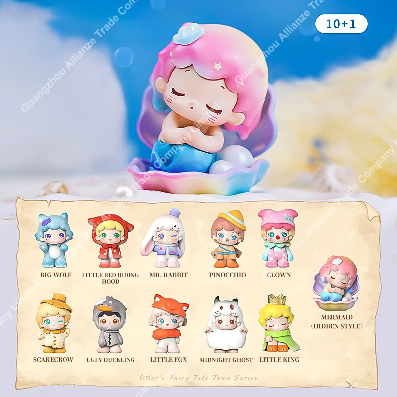 PopularToy Custom Blind Box Toys SurpriseGift 10+1 Little Fairy Town Popular Cute Mystery Gift Box PVC Cute Doll Blind Box