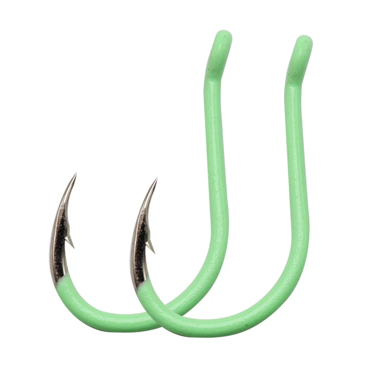 Wholesale High Carbon Steel Fishing Hooks Luminous Barbed Fish Hook Circle Hooks Fishing Carbon Steel