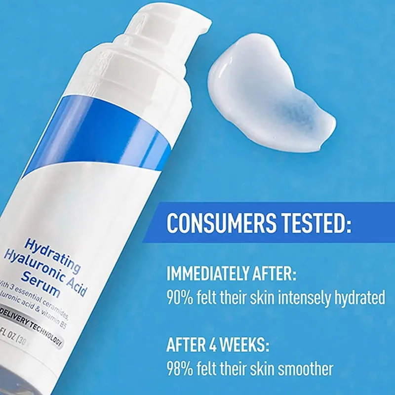 Wholesale 30 ml facial serum for all skin types  Acid hyaluronic acid + amide + B5 moisturizing serum