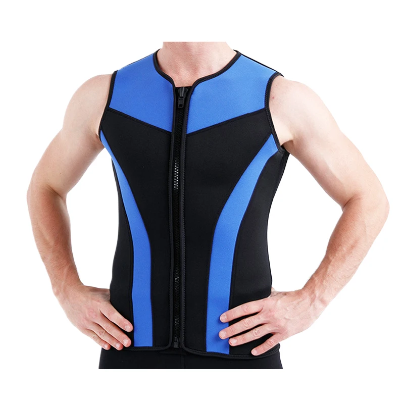 Adult Men Wet suit Vest Front Zipper 3mm Neoprene Surf Top Jacket Scuba Suit Vest