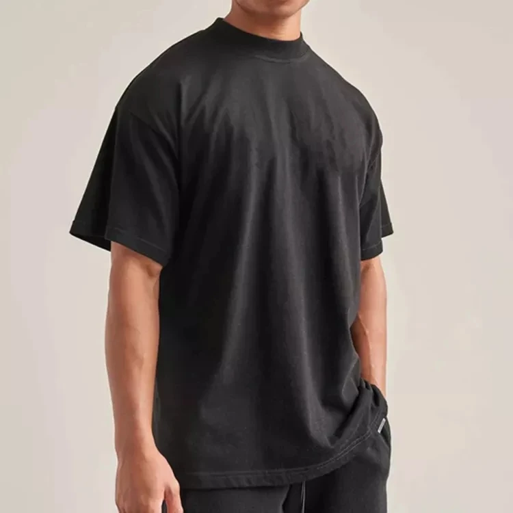 Heavy  weight 100% cotton oversized fit crewneck short sleeve jersey acid wash vintage t shirt