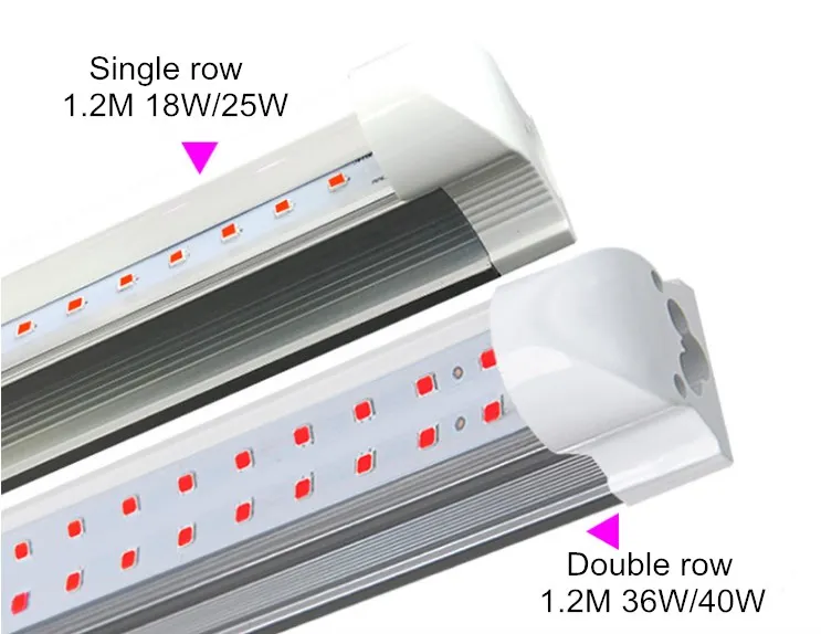 2020 new High Quality grow light full spectrum  3000K 2835smd Tube8 18W/36W 270angle  Led Tubes