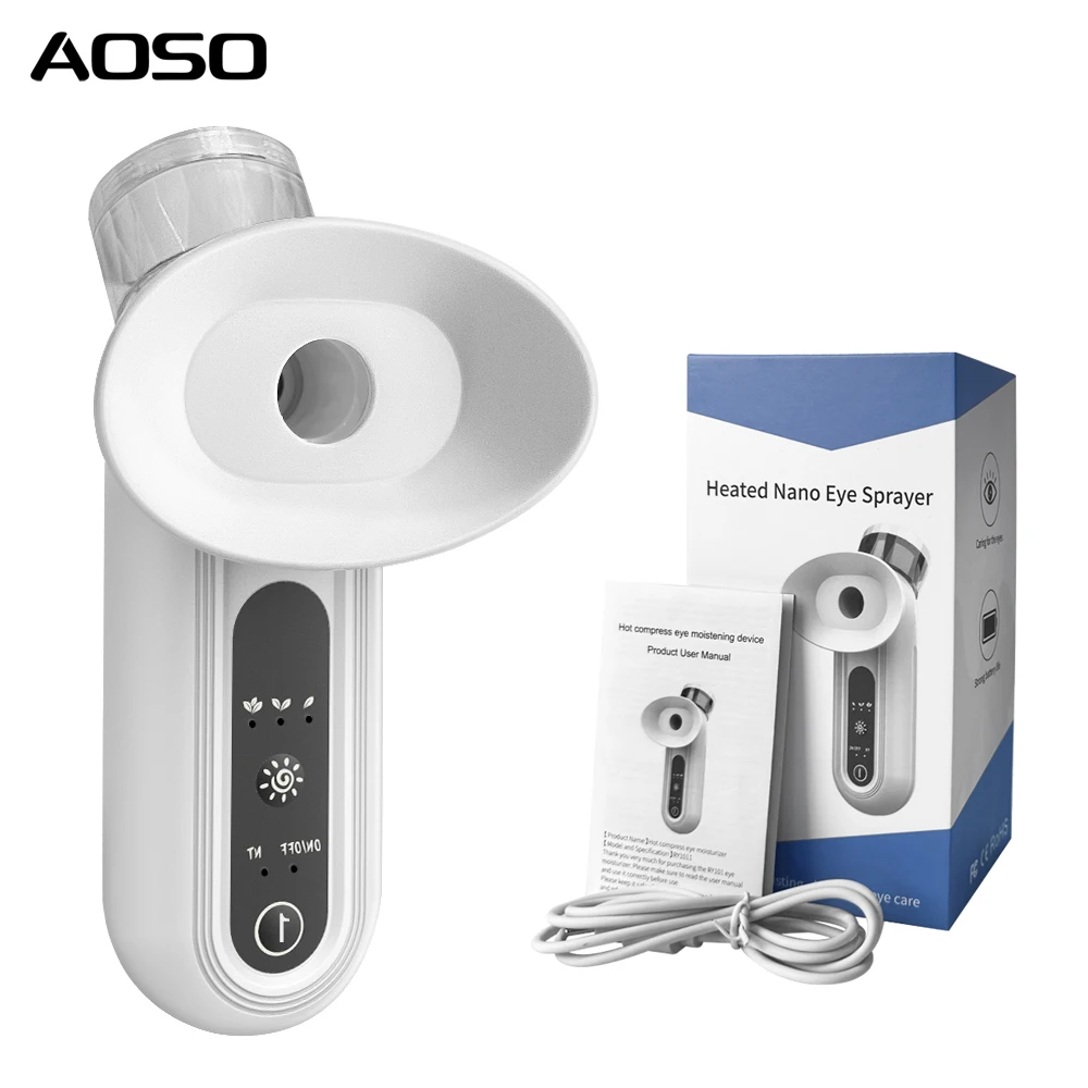 2024 New Hot Compress Eye Moistening Mist Sprayer Portable Handheld Eye Mist Sprayer Mini Rechargeable Eye Spray Moisturizer