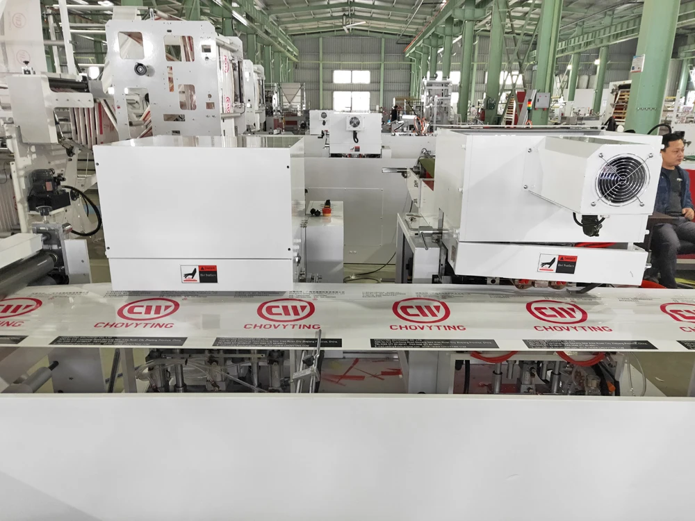 
High speed HDPE LDPE NYLON hot sealing Patch Bag Carry Bag Shopping Bag Making Machine 