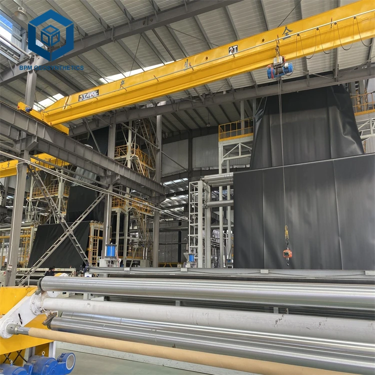 Polyethylene Liner Polypropylene UV Black Polythene Sheet 1mm 1.5 mm 2 mm Geomembrane for Landfill Project in Oman