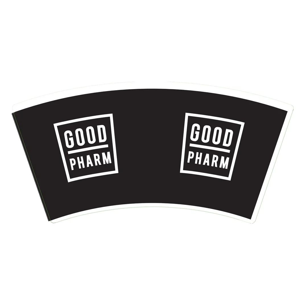 Пищевая флексографическая печать, размер под заказ, белый бумажный стаканчик, вентилятор для пустых стаканчиков