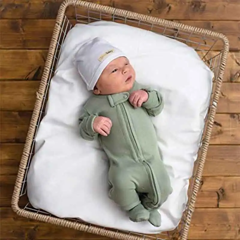 
100% organic cotton soft footed pajamas for babies baby boy bodysuits organic baby romper 