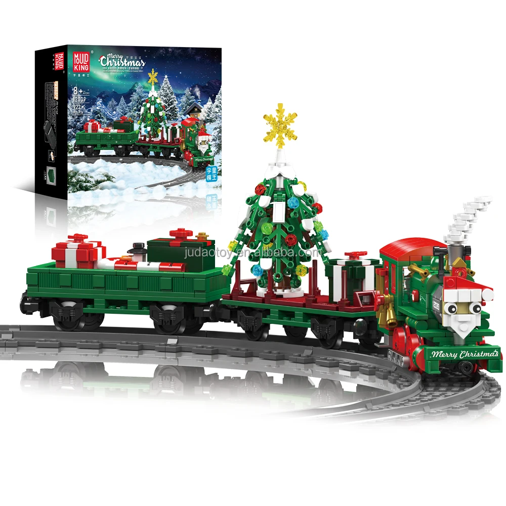 Mould King 12039 E5UKG230 Diesel Locomotive Christmas Toy Building blocks kits bricks MOC puzzle blocks toys Christmas gifts
