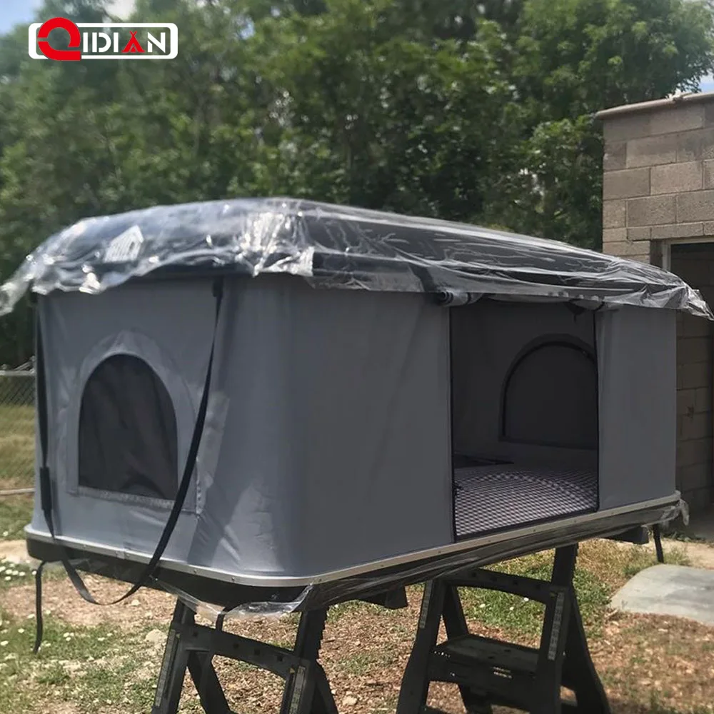 Qidian Factory Manufacturer Already Hard Shell Roof Top Tent Camping Trailer Tents