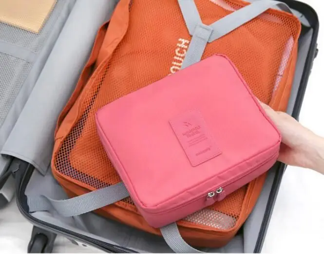 Multifunctional portable waterproof cosmetic bag travel storage bag Nylon cosmetic bag