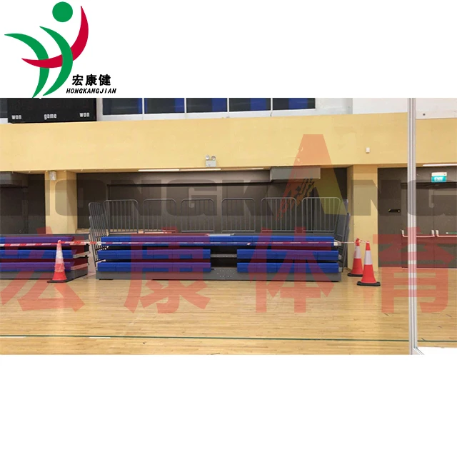 Customized sport bleacher electric the hollow bench telescopic stadium bleacher for export