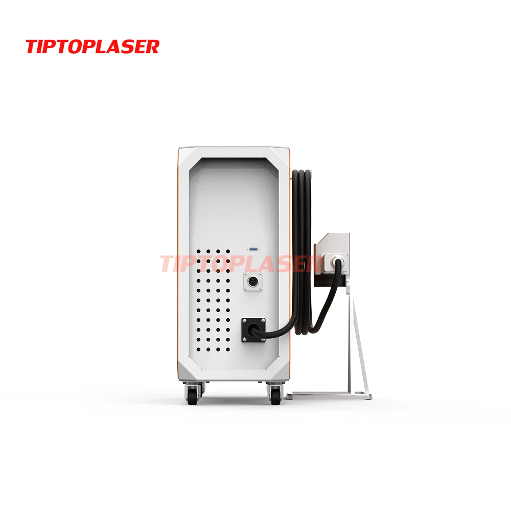 200w 300w pulse laser cutting cleaning marking machine to clean paint from car part with good effect in low factory price