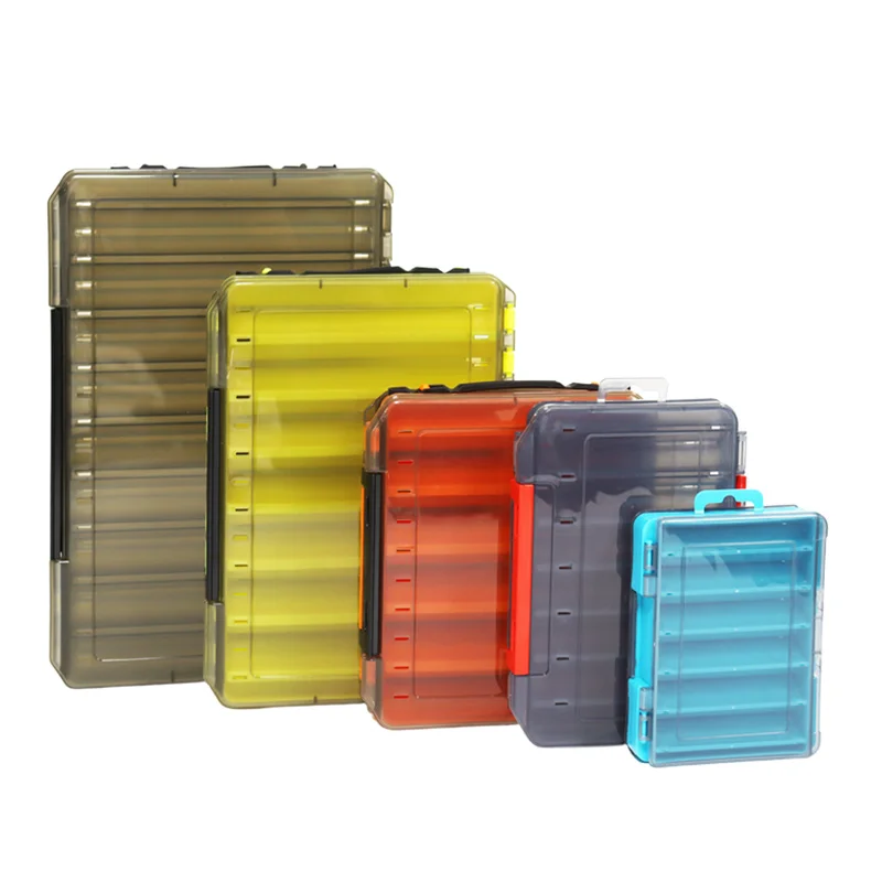Hot Sale Multi model ABS plastic double-sided lure multifunctional bait fishing tackle tool box