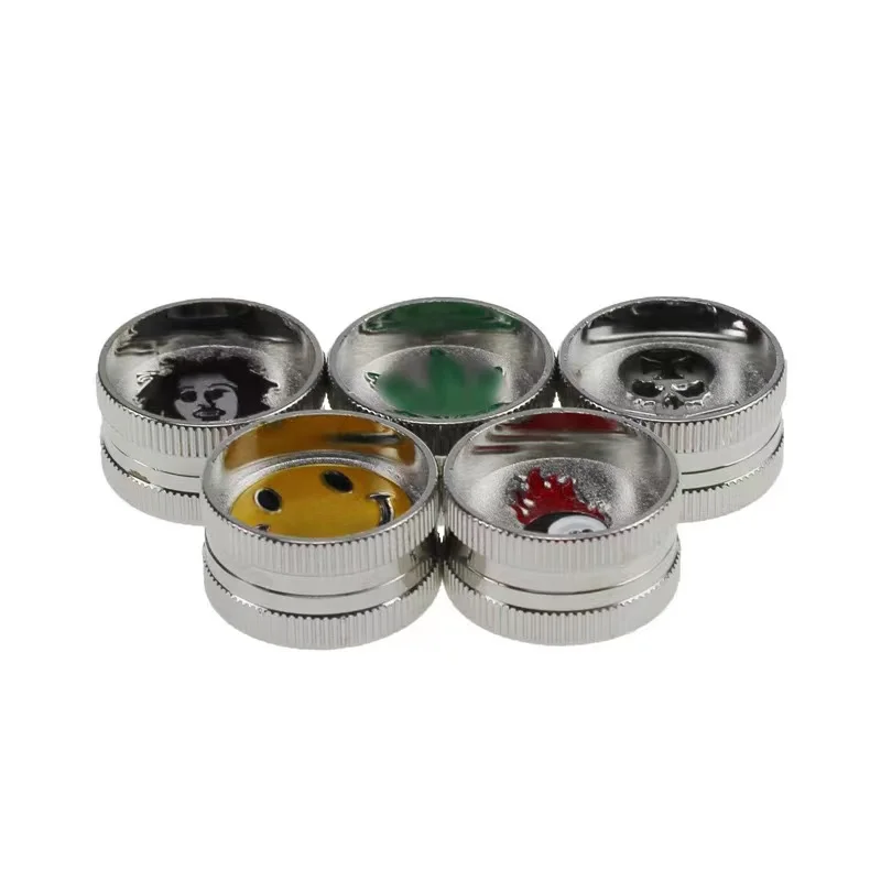 Limited time Mini portable die cast smoke Grinder 30mm two-layer zinc alloy grinder cigarette accessories tobacco companion