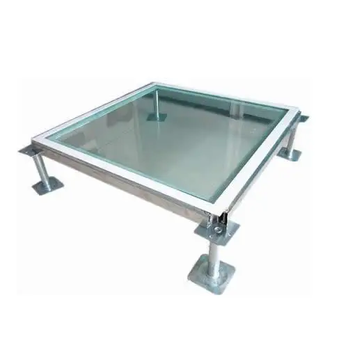 New Design Raised Mirror Floor Glass Panels Glass Raised Floor For Data Center Observation