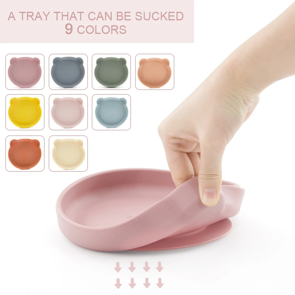 Baby Feeding & Nursing Other Baby Feeding Products Bear Led Weaning Trending Bib Suction Bowls Silicone Baby Feeding Set - Buy B