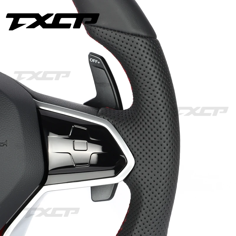 Fit For Volkswagen Golf 8 MK8 POLO GOLF 7 GTI R-line MK7 MK6 Passat CC GTS Scirocco Leather Steering Wheel