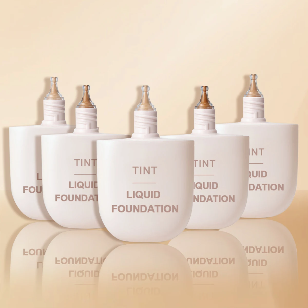 Vegan Natural Liquid Foundation Base Long Lasting Sweatproof Waterproof Tint Liquid Foundation Makeup Private Label Wholesale