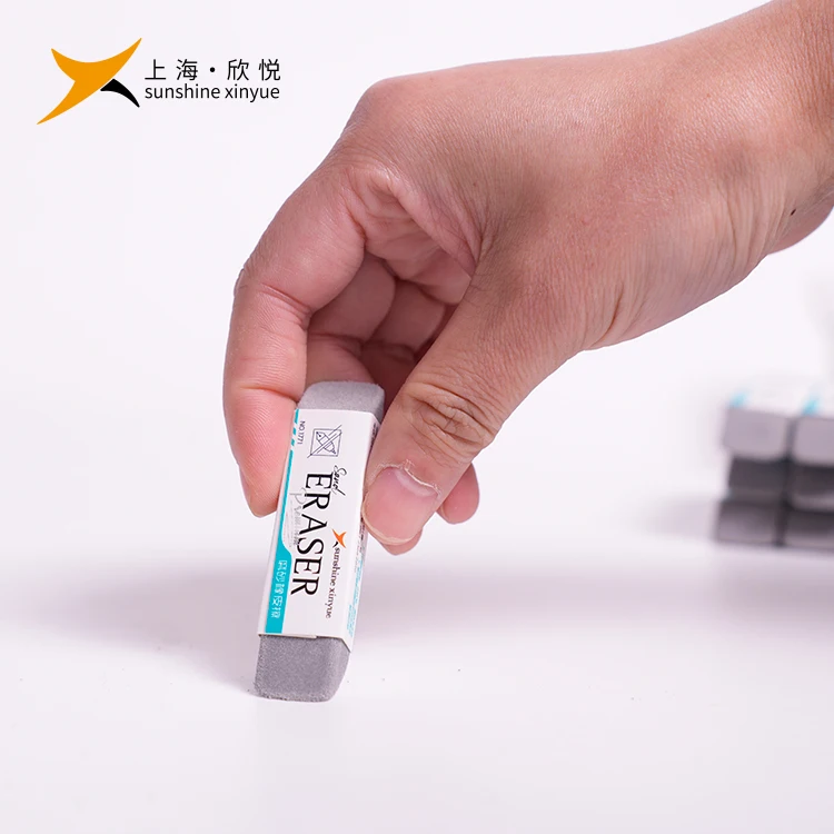 Factory Professional stationery pen ink Eraser custom sand Eraser for Gel pen and  ball ink pen