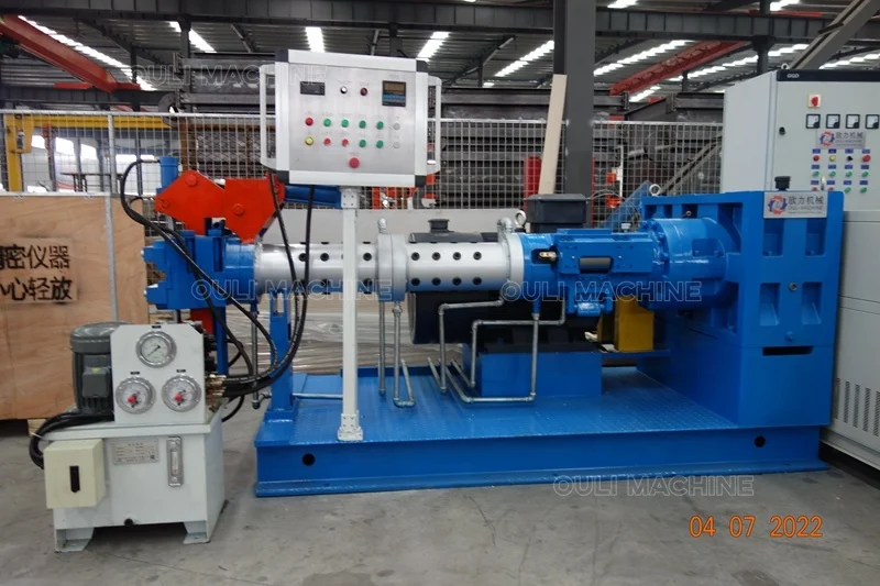 Резиновый дуплексный экструдер сетчатая линия цена машина для горячего холодного питания лабораторное использование Малый 65 90 мм вакуумный тип.