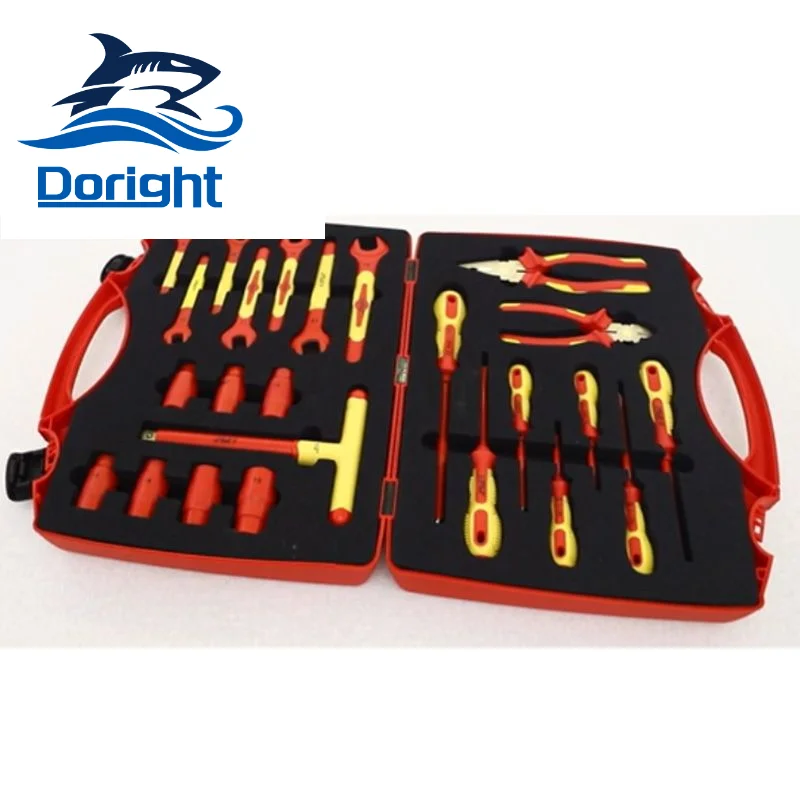 Super Quality no spark tool Electrician VDE Insulated 1000v Tool Kit set electrical maintenance tool kit