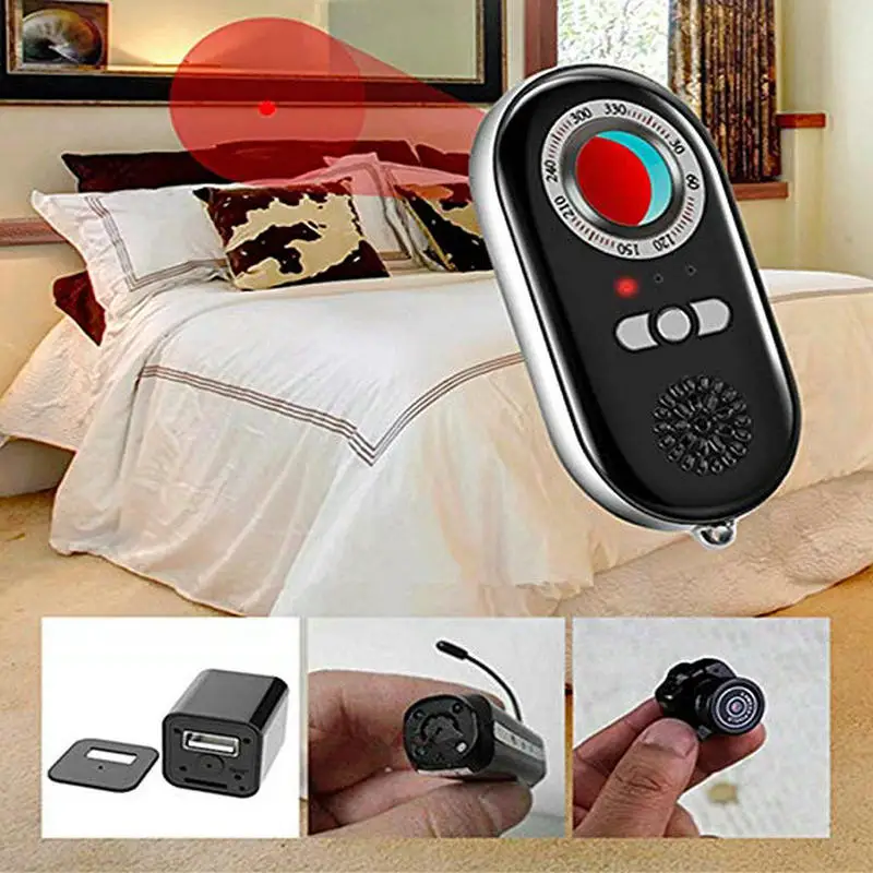 Handheld Bug Sweeper Spy Cam Finder Hidden Camera CCTV Camera Finder