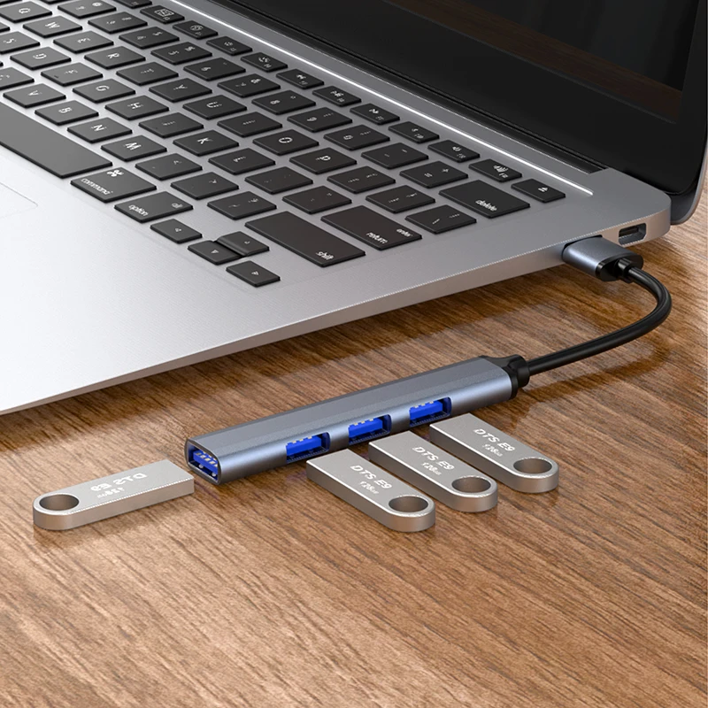 Buy 1 Get 2 USB 3.0 HUB to USB 3.0 2.0 4 Ports Multi Splitter 4 in 1 USB Phone adapter For Macbook Pro PC Computer