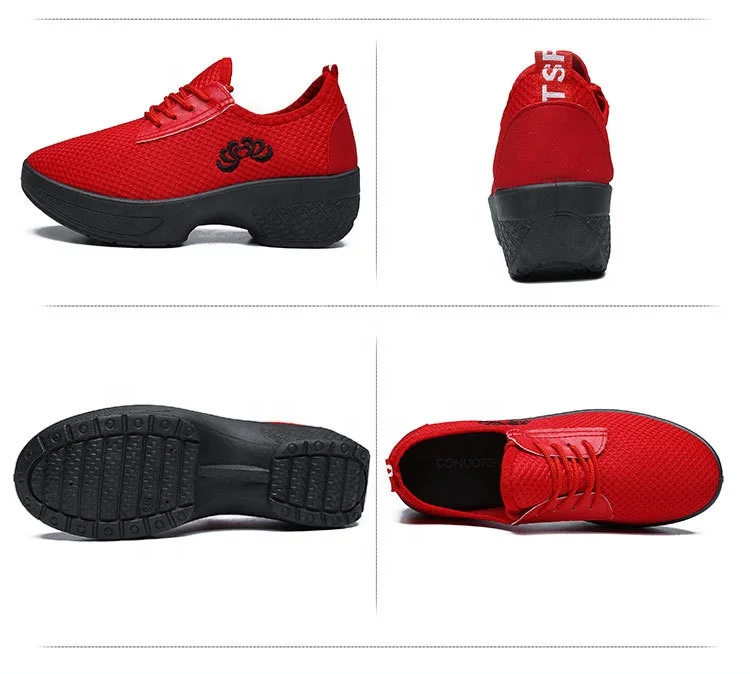 Hot Sale Breathable Black Dance Shoes Exquisite Women Dance Sneakers