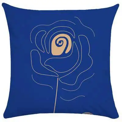 cushion covers for sofa square pillow cover retro art abstract washable stain-resistant floral wholesale cushion covers