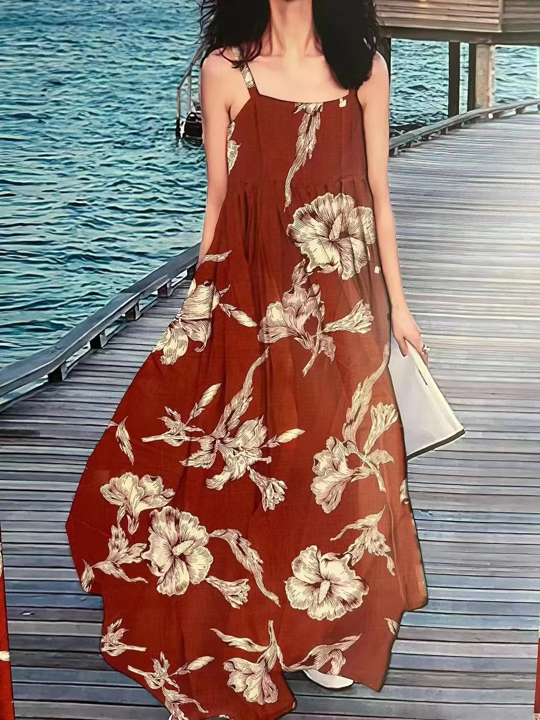 Мягкая и удобная ткань для платья в гавайском стиле, дизайнерская цветочная ткань из искусственного шелка с цифровой печатью для женской одежды