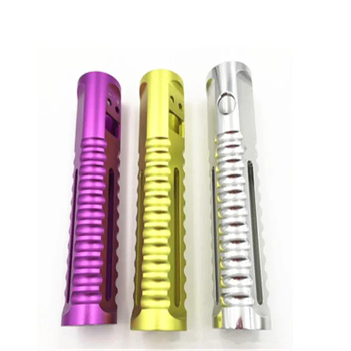 Lathe turning machining cnc anodized aluminum part