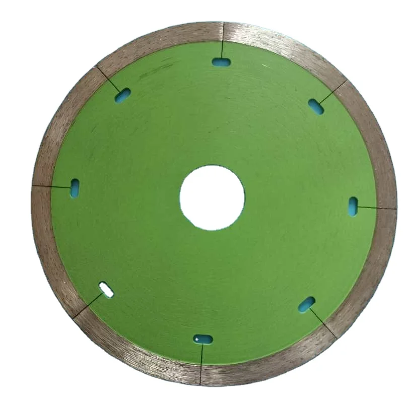 105mm --350mm   Hot Pressed wet cutting Diamond continuous rim with silent  laser slot For Ceramic Tile Marble